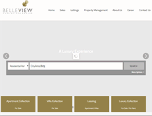 Tablet Screenshot of belleview.ae